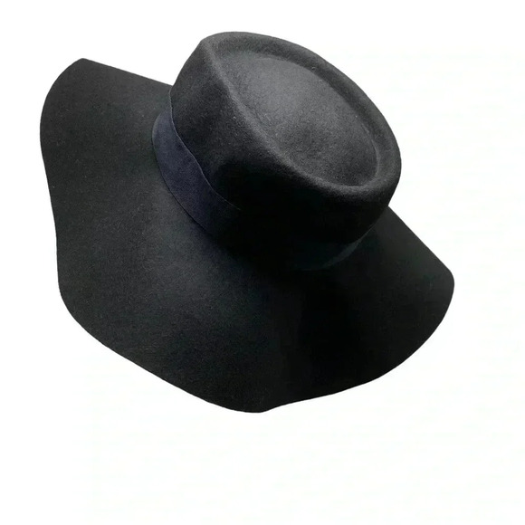 Silence+Noise Urban outfitters floppy festival boho black wool hat - Picture 2 of 4
